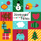 Joyeuses Fêtes avec des animaux festifs